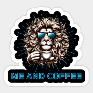 lion coffee Sticker